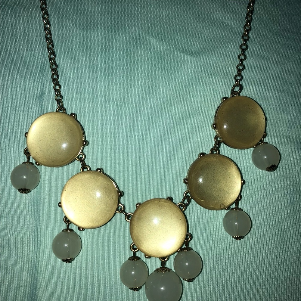 Yellow and white necklace